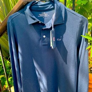 Vineyard Vines long sleeve jersey polo for boys